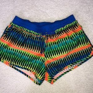 Multi color running/exercise shorts